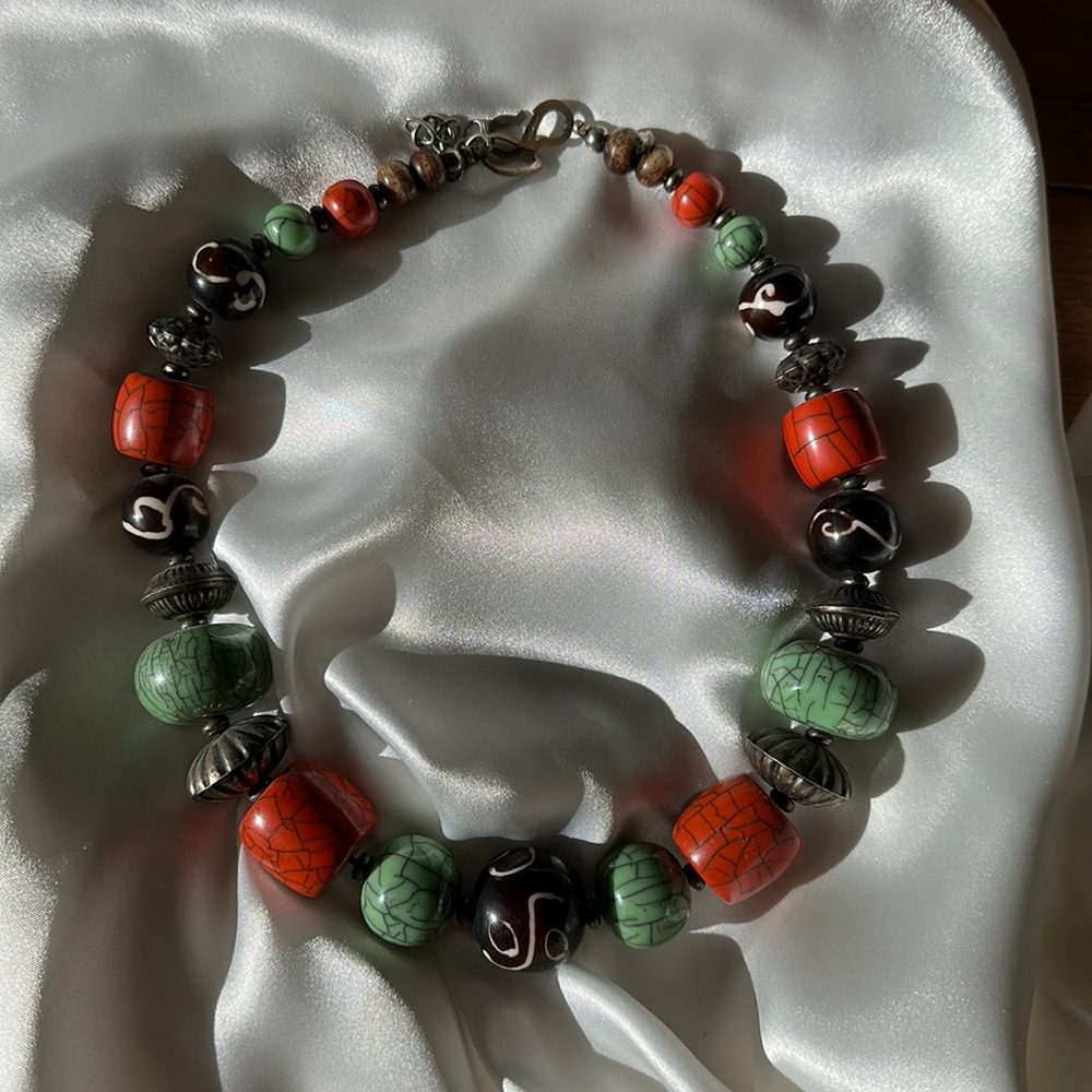 Soft surroundings unique hippy chic necklace